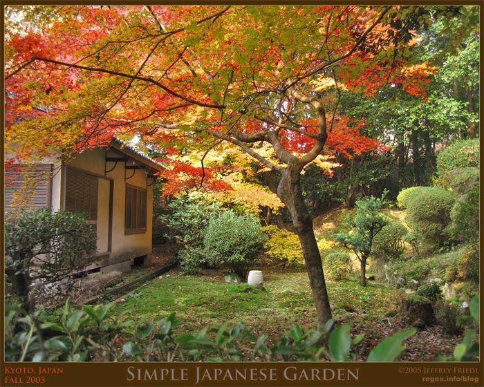 Japanese Garden in Fall Colors