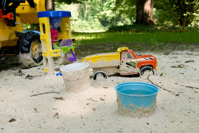 Sand-Splattered Toys -- Rootstown, Ohio, USA -- Copyright 2007 Jeffrey Eric Francis Friedl