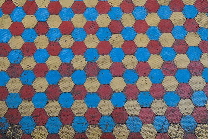 Colorful Hexagons &mdash; What am I? -- Awaji, Hyougo, Japan -- Copyright 2007 Jeffrey Eric Francis Friedl, http://regex.info/blog/