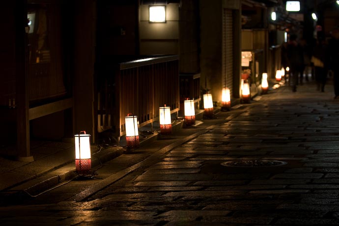 , f/3.2, ISO 100 &mdash; map & image data &mdash; nearby photos Lanterns -- Kyoto, Japan -- Copyright 2008 Jeffrey Eric Francis Friedl, http://regex.info/blog/