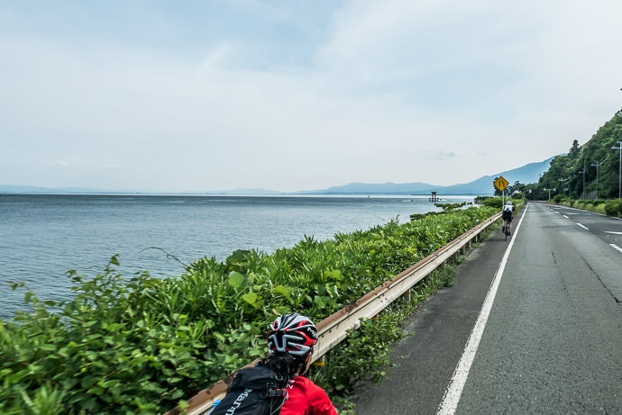 4:12 PM (+10h 45m) - 178 km (110.8 miles) taken while cycling at 26 kph (16 mph) -- Takashima, Shiga, Japan -- Copyright 2015 Jeffrey Friedl, http://regex.info/blog/
