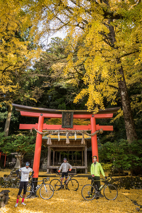 Group Photo at the Iwato Ochiba Shrine (岩戸落葉神社), Kyoto Japan -- Iwato Ochiba Shrine (岩戸落葉神社) -- Copyright 2015 Jeffrey Friedl, http://regex.info/blog/