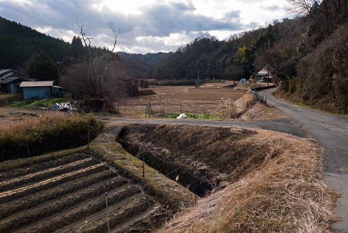 &#8220; Village &#8221; seems too generous a word for a few houses in the middle of nowhere -- Kameoka, Kyoto, Japan -- Copyright 2017 Jeffrey Friedl, http://regex.info/blog/ -- This photo is licensed to the public under the Creative Commons Attribution-NonCommercial 4.0 International License http://creativecommons.org/licenses/by-nc/4.0/ (non-commercial use is freely allowed if proper attribution is given, including a link back to this page on http://regex.info/ when used online)