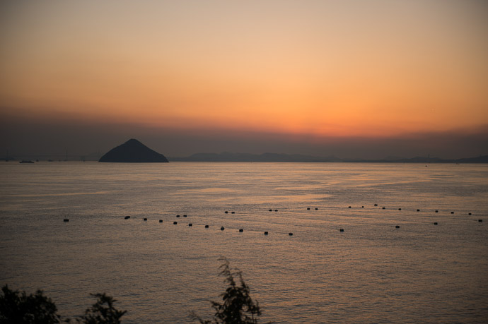 The Sunset  --  Benesse House  --  Naoshima, Kagawa, Japan  --  Copyright 2012 Jeffrey Friedl, http://regex.info/blog/  --  This photo is licensed to the public under the Creative Commons Attribution-NonCommercial 3.0 Unported License http://creativecommons.org/licenses/by-nc/3.0/ (non-commercial use is freely allowed if proper attribution is given, including a link back to this page on http://regex.info/ when used online)