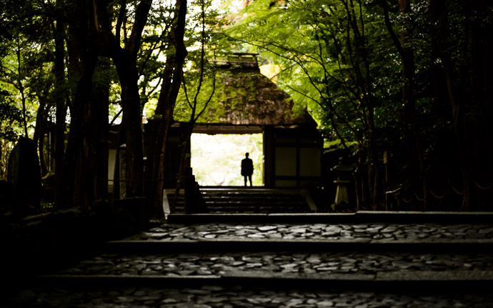 desktop background image of the entrance path at the Honen -- Entrance from Afar Honen'in Temple (法然院), Kyoto Japan -- Honen'in Temple (法然院) -- Copyright 2012 Jeffrey Friedl, http://regex.info/blog/ -- This photo is licensed to the public under the Creative Commons Attribution-NonCommercial 3.0 Unported License http://creativecommons.org/licenses/by-nc/3.0/ (non-commercial use is freely allowed if proper attribution is given, including a link back to this page on http://regex.info/ when used online)