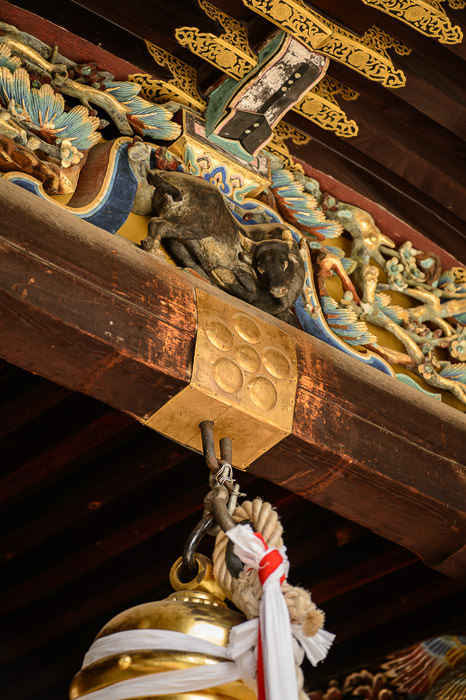 Bull Carving -- Kitano Tenmangu Shrine (北野天満宮) -- Kyoto, Japan -- Copyright 2013 Jeffrey Friedl, http://regex.info/blog/ -- This photo is licensed to the public under the Creative Commons Attribution-NonCommercial 4.0 International License http://creativecommons.org/licenses/by-nc/4.0/ (non-commercial use is freely allowed if proper attribution is given, including a link back to this page on http://regex.info/ when used online)