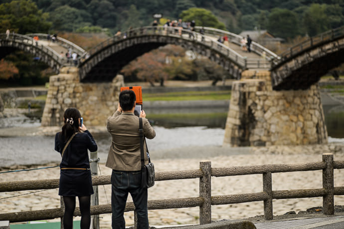 Why does this look so silly? (at the Kintai Bridge (錦帯橋), Iwakuni Japan) -- Kintai Bridge (錦帯橋) -- Iwakuni, Yamaguchi, Japan -- Copyright 2013 Jeffrey Friedl, http://regex.info/blog/