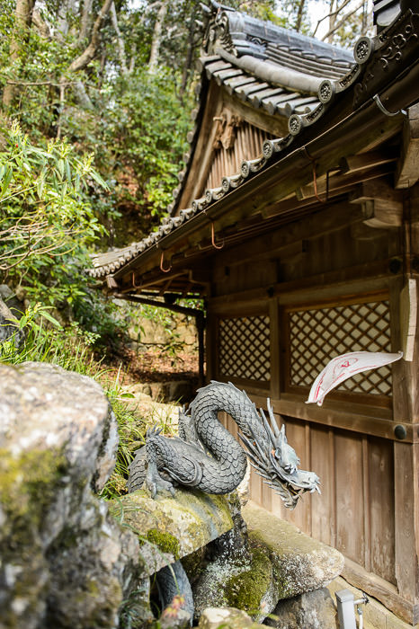 Dragon-Spout Detail I presume water comes from his mouth at times -- Yokokuji Temple (楊谷寺) -- Nagaokakyo, Kyoto, Japan -- Copyright 2014 Jeffrey Friedl, http://regex.info/blog/ -- This photo is licensed to the public under the Creative Commons Attribution-NonCommercial 4.0 International License http://creativecommons.org/licenses/by-nc/4.0/ (non-commercial use is freely allowed if proper attribution is given, including a link back to this page on http://regex.info/ when used online)