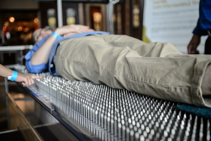 As Comfy as a Bed of Nails -- Discovery World -- Milwaukee, Wisconsin, United States -- Copyright 2014 Jeffrey Friedl, http://regex.info/blog/