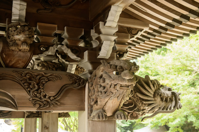 Detailed Carvings -- Daishoin Temple's Maniden Hall (大聖院の摩尼殿) -- Miyajima, Hiroshima, Japan -- Copyright 2014 Jeffrey Friedl, http://regex.info/blog/ -- This photo is licensed to the public under the Creative Commons Attribution-NonCommercial 4.0 International License http://creativecommons.org/licenses/by-nc/4.0/ (non-commercial use is freely allowed if proper attribution is given, including a link back to this page on http://regex.info/ when used online)