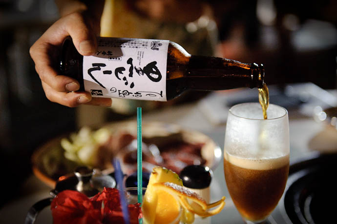 A Little Something to Quench the Flames &#8220;Ishigaki Dark Beer&#8221; -- Ishigaki, Okinawa, Japan -- Copyright 2009 Jeffrey Friedl, http://regex.info/blog/
