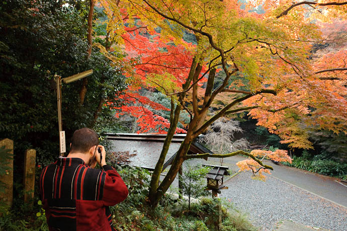 Distractions keeping us from the shrine at the top of the steps -- Himukai Shrine -- Kyoto, Japan -- Copyright 2009 Jeffrey Friedl, http://regex.info/blog/