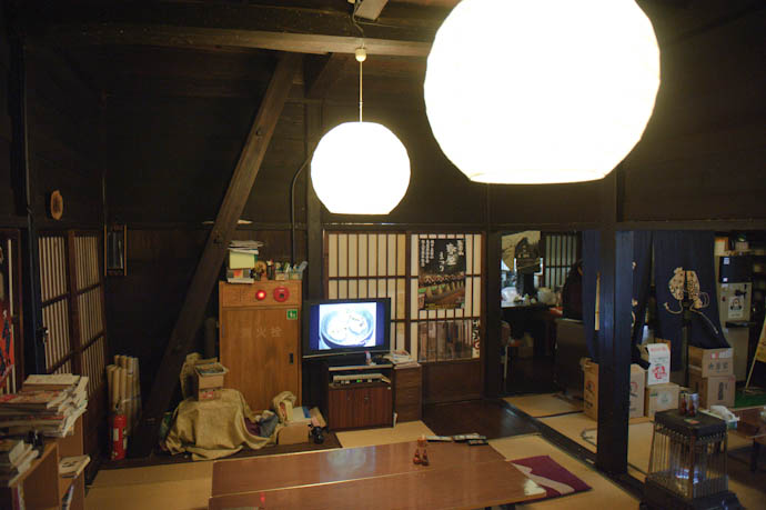Interior of Restaurant &#8220;Yohachi&#8221; Gokayama Village, Toyama Prefecture, Japan -- Nanto, Toyama, Japan -- Copyright 2010 Jeffrey Friedl, http://regex.info/blog/
