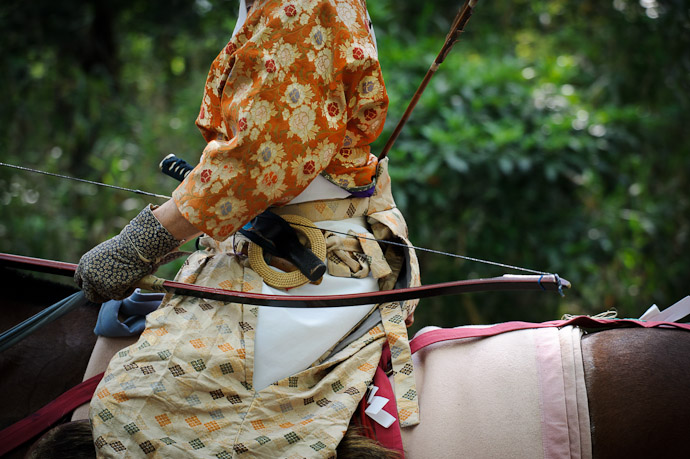 Traditional Japanese Mounted Archer Ritual &#8220;Yabusame&#8221; Archery at the Shimogamo Shrine, Kyoto Japan -- Copyright 2010 Jeffrey Friedl, http://regex.info/blog/