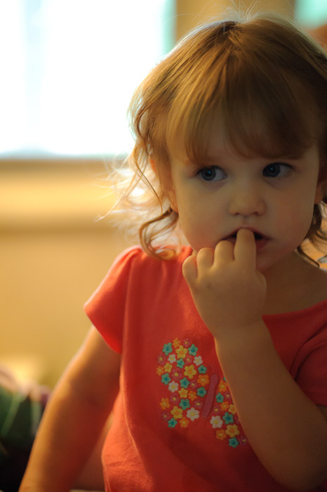 Contemplating Her Next Review? or perhaps an app or two she'd like to develop herself -- Rootstown, OH, USA -- Copyright 2010 Jeffrey Friedl, http://regex.info/blog/