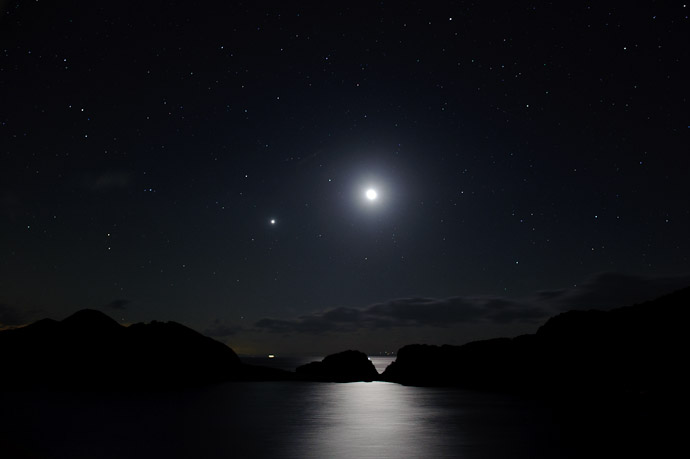 Moonrise Over Shoudoshima Shoudoshima, Japan -- Shodoshima, Kagawa, Japan -- Copyright 2010 Jeffrey Friedl, http://regex.info/blog/