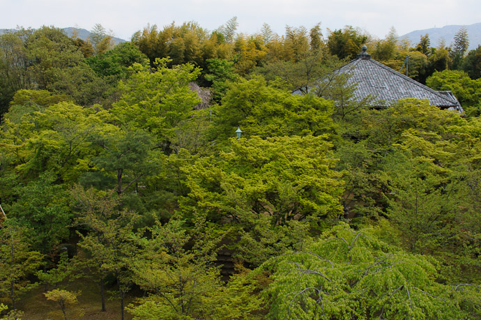 Temple Gardens from the observation platform -- Shogunzuka (将軍塚) -- Kyoto, Japan -- Copyright 2011 Jeffrey Friedl, http://regex.info/blog/