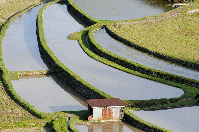 Carved Out -- Aragijima Rice Terraces (蘭島) -- Aridagawa, Wakayama, Japan -- Copyright 2011 Jeffrey Friedl, http://regex.info/blog/