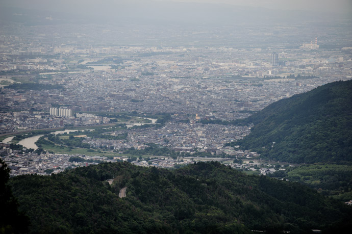 Arashiyama (嵐山) from the Tsukinowa-dera Temple -- Tsukinowa-dera (月輪寺) -- Kyoto, Japan -- Copyright 2012 Jeffrey Friedl, http://regex.info/blog/ -- This photo is licensed to the public under the Creative Commons Attribution-NonCommercial 3.0 Unported License http://creativecommons.org/licenses/by-nc/3.0/ (non-commercial use is freely allowed if proper attribution is given, including a link back to this page on http://regex.info/ when used online)