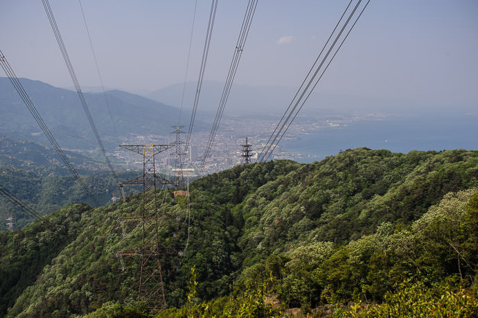 View of Otsu from the top of Mt. Otowa (音羽山) -- Mt. Otowa (音羽山) -- Kyoto, Japan -- Copyright 2015 Jeffrey Friedl, http://regex.info/blog/