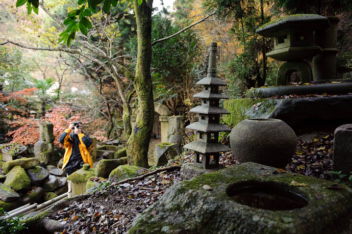 n1392() -- Nishimura Stone Lanterns -- Kyoto, Japan -- Copyright 2009 Paul Barr