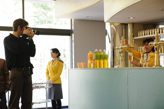 Just Rewards! the beer she was pulling was for me photo by Paul Barr  --  Kyoto, Japan  --  Copyright 2012 Paul Barr