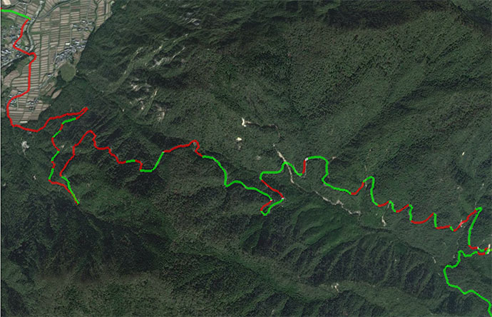 from Strava's elevation data