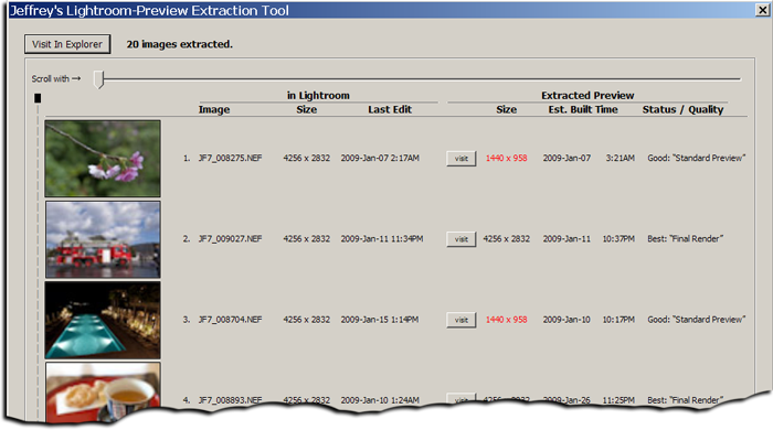 Jeffrey Friedl's Blog » Jeffrey's “Extract Cached Image Previews” Lightroom Plugin .