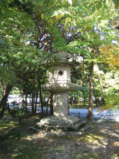 huge stone lantern near the main gate of the Nanzen
Temple (Nanzenji) in Kyoto, Japan