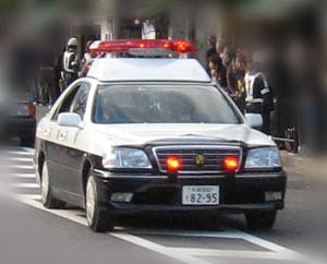 A standard Japanese police car